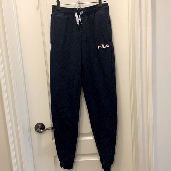 dark blue fila sweatpants - Picture 1 of 4
